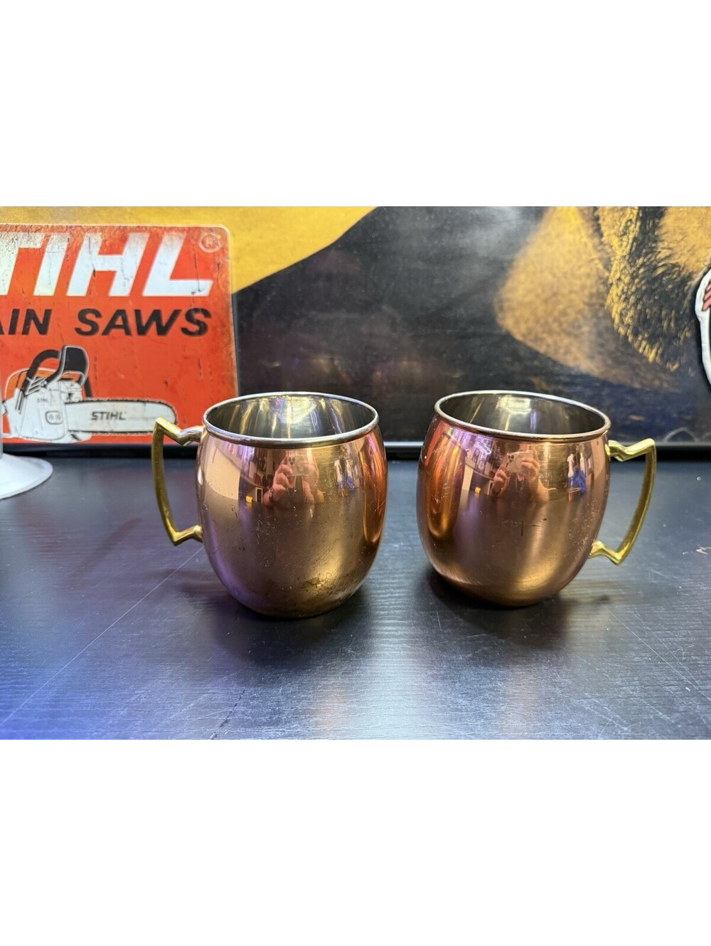 ODI Copper Moscow Mule Mug Brass Handle Made in India